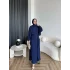 Mav - İndirimli Yan Bağlamalı Elbise - Lacivert