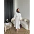 Milsa Lastikli Elbise - Beyaz