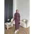 Ng - Kemer Detay Kot Elbise - Bordo
