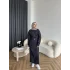 Ng - Kemer Detay Kot Elbise - Lacivert