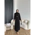 Nisa Sandy Elbise - Siyah