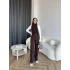 Oysh Kumaş Pantolon - Kahve