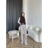 Oysh Kumaş Pantolon - Vizon