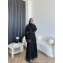 Pln - Arabic Şallı Abaya - Siyah