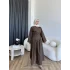Pln - Maim Keten Pantolonlu Takım - Kahve