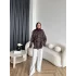 Pln - Puantiye Gömlek - Kahve