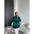Pls-Baklava Desen Triko Kazak - Yeşil