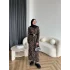 Pls Leopar Elbise - Koyu