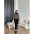 Pls-Leopar Jile Elbise - Camel