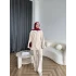 Polo Yaka Örgü Triko Takım - Bej
