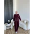Pwn - Jilara Beli Bağlamalı Oysh Takım - Bordo