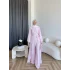 Qu - Arya Pelerinli Pantolonlu Takım - Pembe
