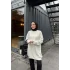Sakallı Triko Tunik Kazak - Beyaz