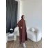 Seh - Kanel Yırtmaç Detay Takım - Kahve