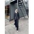 Selita Ön Fermuarlı Triko Takım - Lacivert