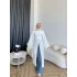 Pln - Siena Yırtmaçlı Bluz - Beyaz