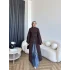 Pln - Siena Yırtmaçlı Bluz - Kahve