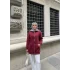 Soul Taşlı Hırka - Bordo