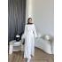 Tb - Lasmina Pantolon Etek Takım - Ekru