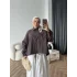 Tb - Oversize Büzgülü Gömlek - Acı Kahve