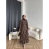 Tb - Ponpon Kat Kat Elbise - Kahve