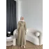 Tb - Varly Çizgi Detay Elbise - Yeşil