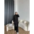 Yan Fermuarlı 3 İplik Takım - Siyah