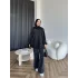 Yıkamalı Eşofman Takım - Siyah
