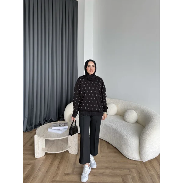 6-Muadil Sweat - Siyah