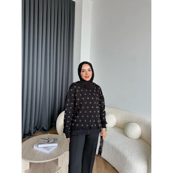6-Muadil Sweat - Siyah
