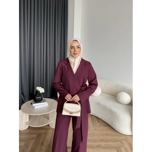 Hen - Milano Bağlamalı Takım - Bordo