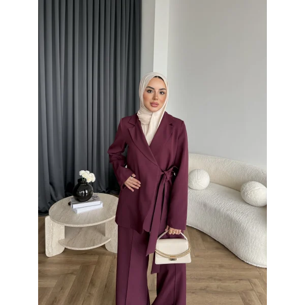 Hen - Milano Bağlamalı Takım - Bordo