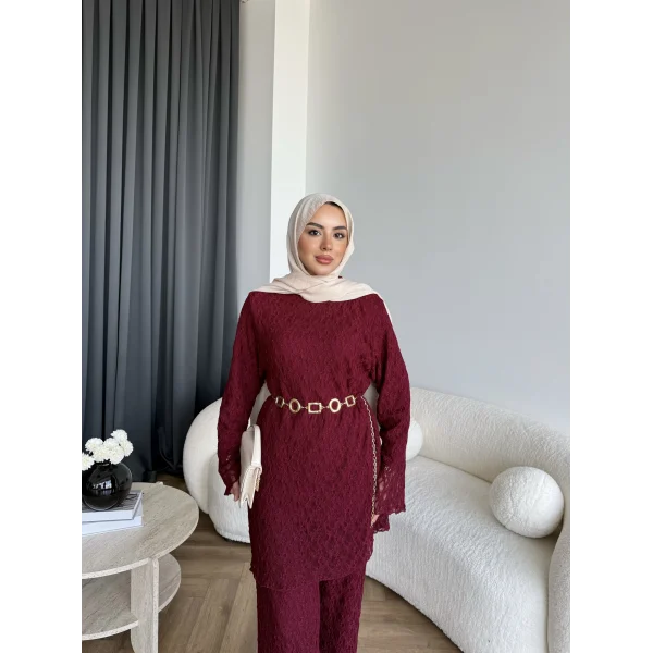 Mav - Nota Dantel Takım - Bordo