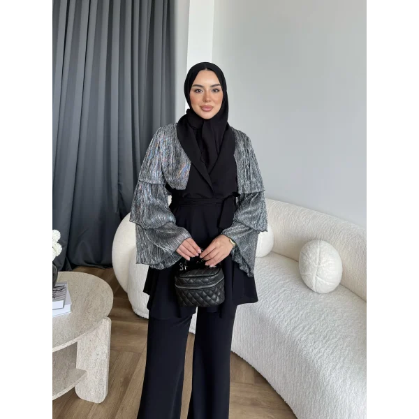Ng - Lilsan Asimetrik Pantolon Takım - Siyah