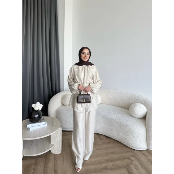 Tb - Nursu Takım - Bej