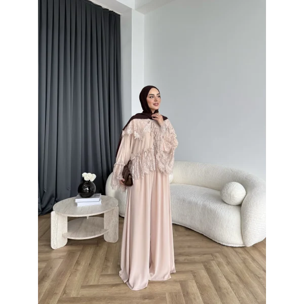 Ng - Julen Dantel Detay Takım - Bej