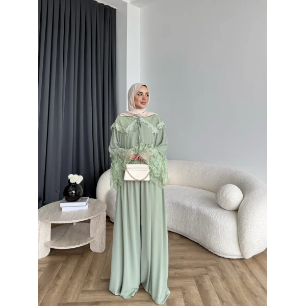Ng - Julen Dantel Detay Takım - Yeşil