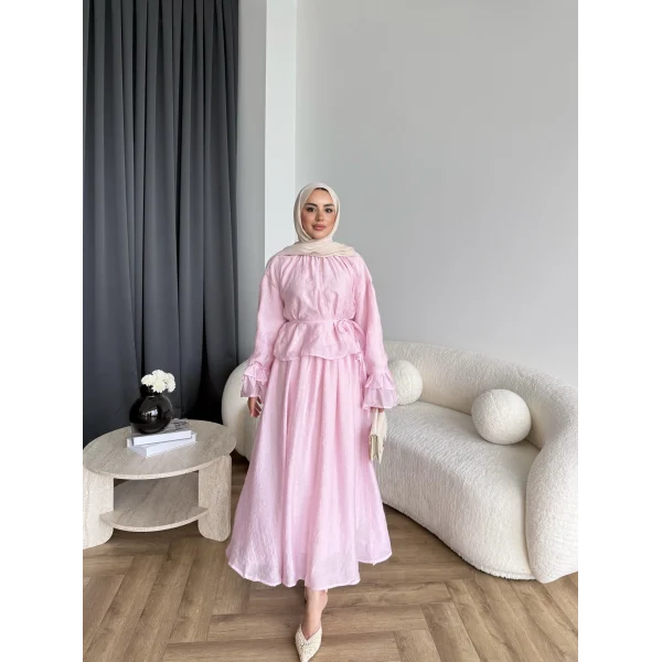 Hen - Bernet Etekli Takım - Pembe