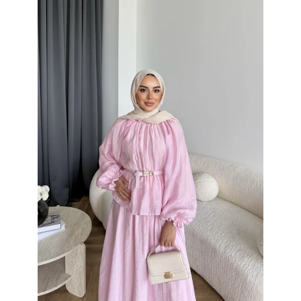 Hen - İlter Etekli Takım - Pembe