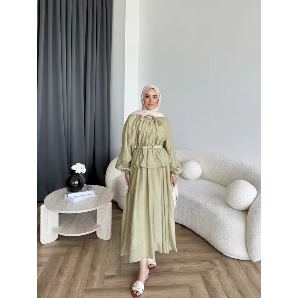 Hen - İlter Etekli Takım - Yeşil