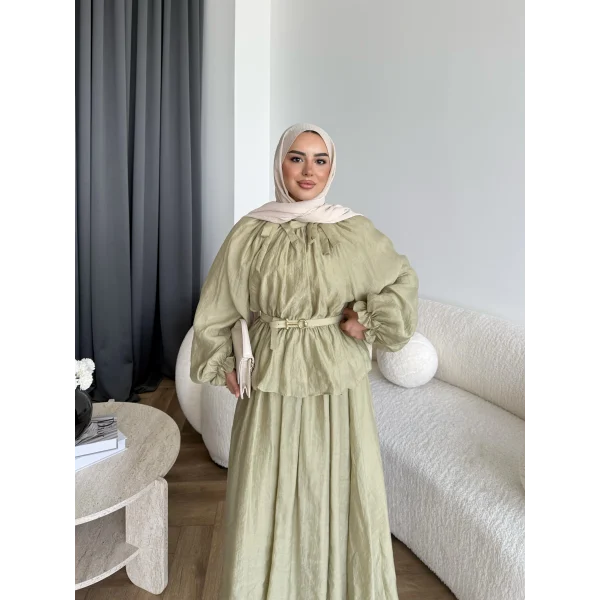 Hen - İlter Etekli Takım - Yeşil