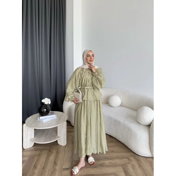 Hen - İlter Etekli Takım - Yeşil