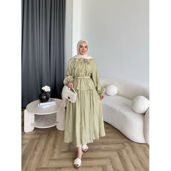 Hen - İlter Etekli Takım - Yeşil