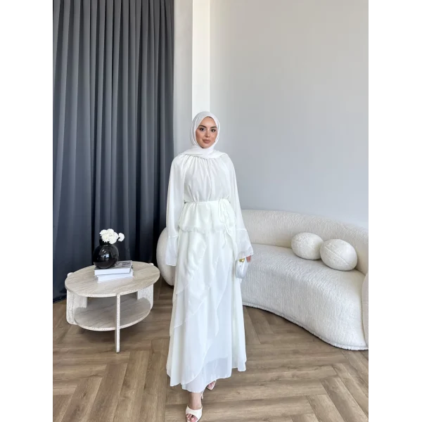 Hen - Serpan Etekli Takım - Ekru
