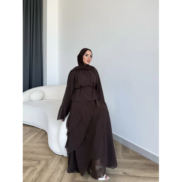 Hen - Serpan Etekli Takım - Kahve