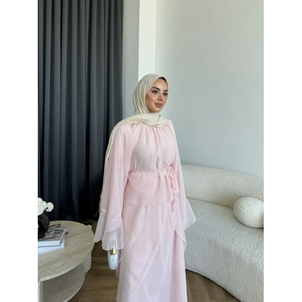 Hen - Serpan Etekli Takım - Pembe