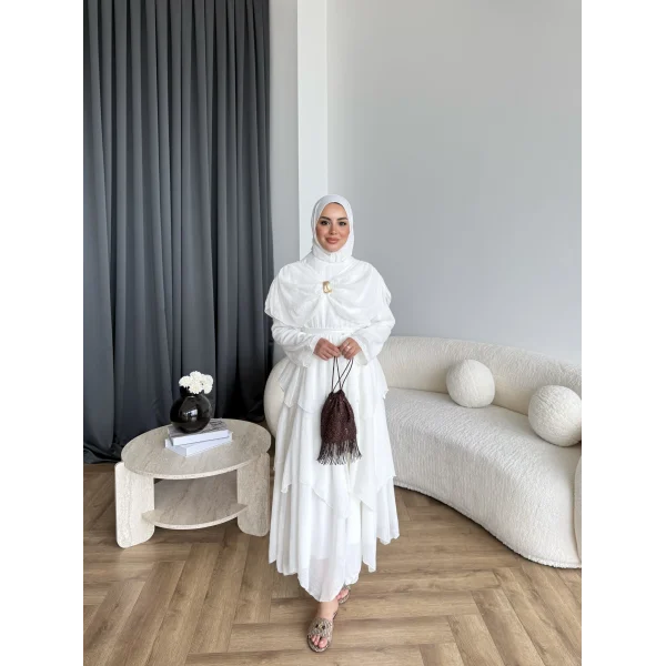 Hew - Irmak Etekli Takım - Beyaz