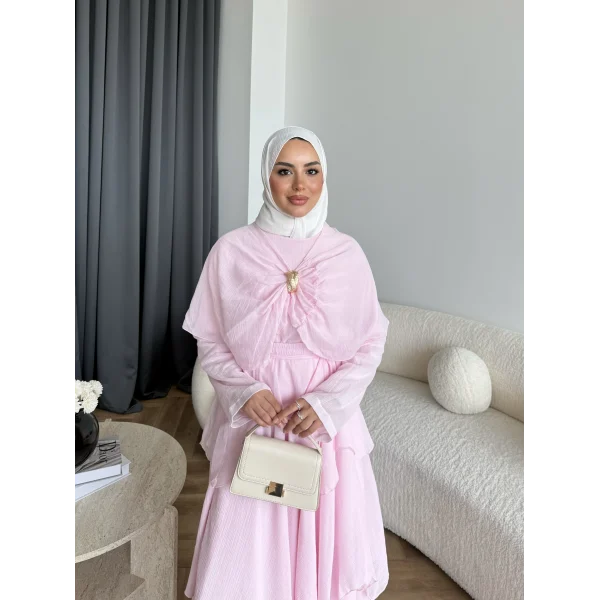 Hew - Irmak Etekli Takım - Pembe