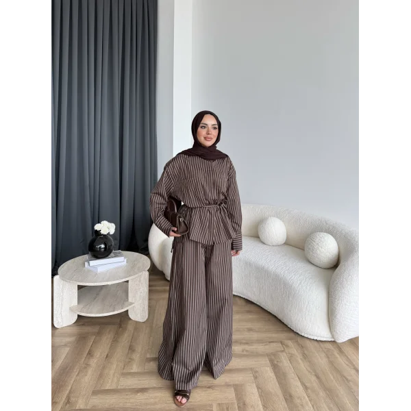 Hot - Saren Çizgili Takım - Acı Kahve