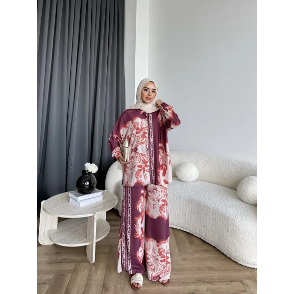 Hr - Aler Karışık Çiçek Desen Takım
